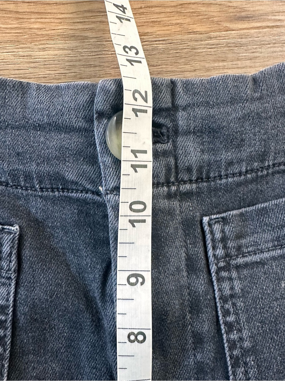 Maeve Colette Cropped Wide Leg Black Denim Pants Jeans Size 28 Stretch Boho EUC - Picture 7 of 11